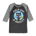 thumbnail image 1 of Pete the Cat - Field Day - Field Day Is Groovy - Gold Medal Champ - Toddler And Youth Raglan Graphic T-Shirt, 1 of 1