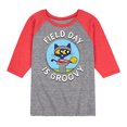 thumbnail image 1 of Pete the Cat - Field Day - Field Day Is Groovy - Gold Medal Champ - Toddler And Youth Raglan Graphic T-Shirt, 1 of 1