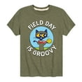 thumbnail image 1 of Pete the Cat - Field Day - Field Day Is Groovy - Gold Medal Champ - Toddler And Youth Short Sleeve Graphic T-Shirt, 1 of 5
