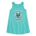 thumbnail image 1 of Pete the Cat - Field Day - Field Day Is Groovy - Gold Medal Champ - Toddler and Youth Girls A-line Dress, 1 of 4