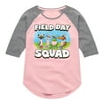 thumbnail image 1 of Pete the Cat - Field Day - Field Day Squad - Teammates - Toddler And Youth Girls Raglan Graphic T-Shirt, 1 of 5