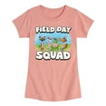 thumbnail image 1 of Pete the Cat - Field Day - Field Day Squad - Teammates - Toddler And Youth Girls Short Sleeve Graphic T-Shirt, 1 of 5