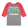 thumbnail image 1 of Pete the Cat - Field Day - Field Day Squad - Teammates - Toddler And Youth Raglan Graphic T-Shirt, 1 of 1
