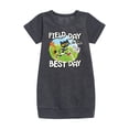 thumbnail image 1 of Pete the Cat - Field Day - Field Day is the Best Day - Crossing the Finish Line - Toddler And Youth Girls Fleece Dress, 1 of 4