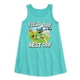 thumbnail image 1 of Pete the Cat - Field Day - Field Day is the Best Day - Crossing the Finish Line - Toddler and Youth Girls A-line Dress, 1 of 4
