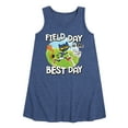 thumbnail image 1 of Pete the Cat - Field Day - Field Day is the Best Day - Crossing the Finish Line - Toddler and Youth Girls A-line Dress, 1 of 5