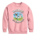 thumbnail image 1 of Pete the Cat - Field Day - Hooray It's Field Day - Water Balloon Challenge - Toddler And Youth Crewneck Fleece Sweatshirt, 1 of 4