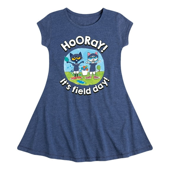 Pete the Cat - Field Day - Hooray It's Field Day - Water Balloon Challenge - Toddler And Youth Girls Fit And Flare Dress