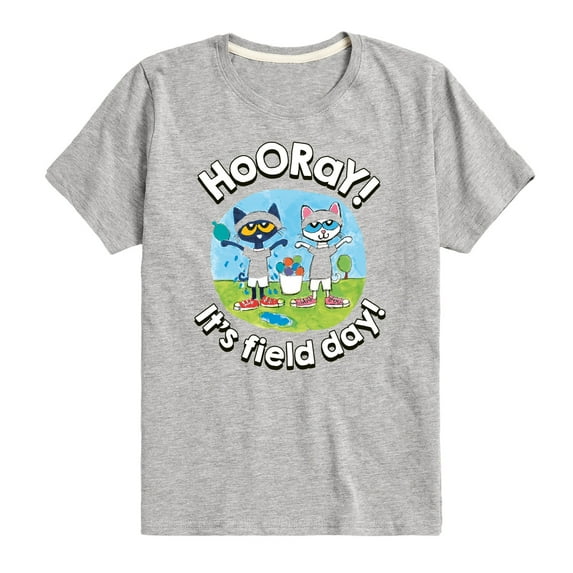 Pete the Cat - Field Day - Hooray It's Field Day - Water Balloon Challenge - Toddler And Youth Short Sleeve Graphic T-Shirt