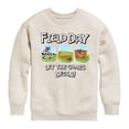 thumbnail image 1 of Pete the Cat - Field Day - Let the Games Begin - Participating in Challenges - Toddler And Youth Crewneck Fleece Sweatshirt, 1 of 5