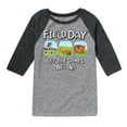 thumbnail image 1 of Pete the Cat - Field Day - Let the Games Begin - Participating in Challenges - Toddler And Youth Raglan Graphic T-Shirt, 1 of 4