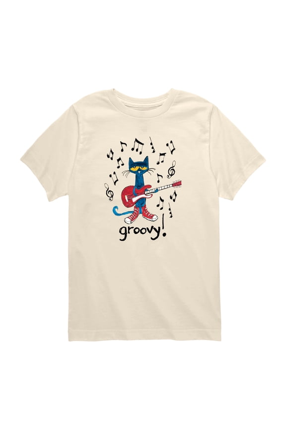 - Groovy - Toddler Boys Short Sleeve Graphic T-Shirt