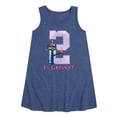 thumbnail image 1 of Pete the Cat -  Happy 2nd Birthday - Toddler and Youth Girls A-line Dress, 1 of 6