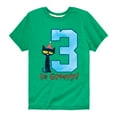 thumbnail image 1 of Pete the Cat -  Happy 3rd Birthday - Toddler And Youth Short Sleeve Graphic T-Shirt, 1 of 6