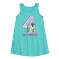 thumbnail image 1 of Pete the Cat -  Happy 4th Birthday - Toddler and Youth Girls A-line Dress, 1 of 5