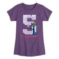 thumbnail image 1 of Pete the Cat -  Happy 5th Birthday - Toddler And Youth Girls Short Sleeve Graphic T-Shirt, 1 of 6