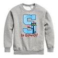 thumbnail image 1 of Pete the Cat -  Happy 5th Birthdays - Toddler And Youth Crewneck Fleece Sweatshirt, 1 of 6