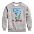 thumbnail image 1 of Pete the Cat -  Happy 7th Birthdays - Toddler And Youth Crewneck Fleece Sweatshirt, 1 of 6