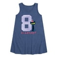 thumbnail image 1 of Pete the Cat -  Happy 8th Birthday - Toddler and Youth Girls A-line Dress, 1 of 6