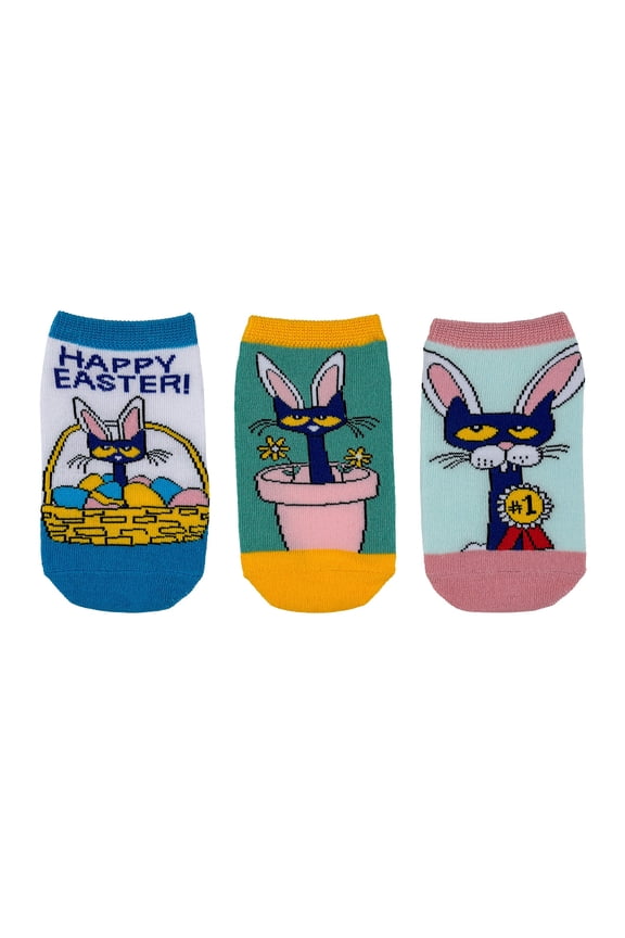 Kids Easter 3 Pair Lowcut Socks