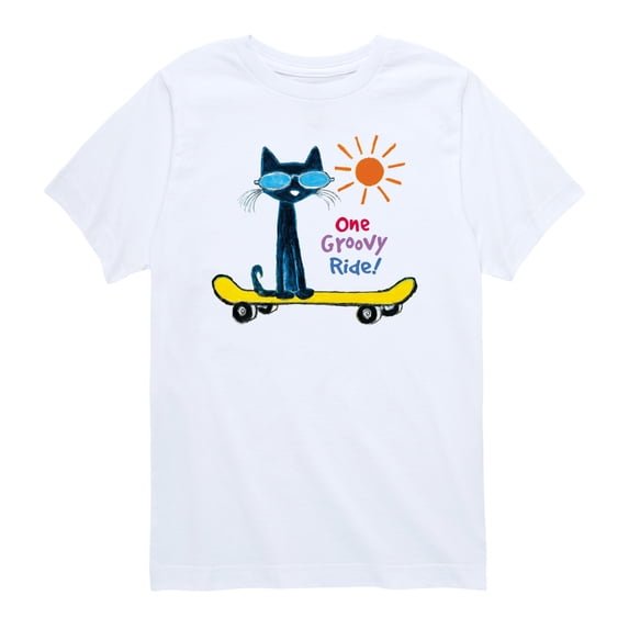 Pete the Cat - One Groovy Ride - Toddler Boys Short Sleeve Graphic T-Shirt