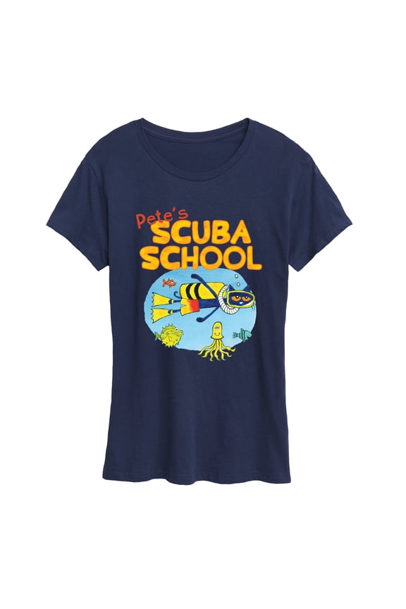 - Pete's Scuba School - Women's Short Sleeve Graphic T-Shirt