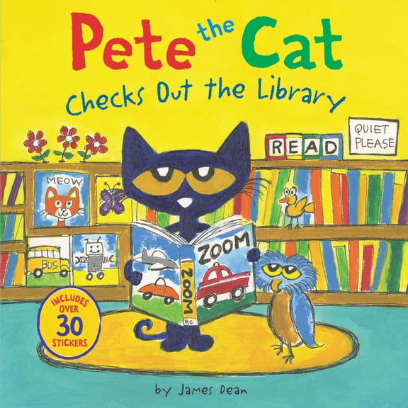 Pete the Cat: Pete the Cat Checks Out the Library, (Hardcover), James Dean, English, 7.90" x 0.20" x 7.80"