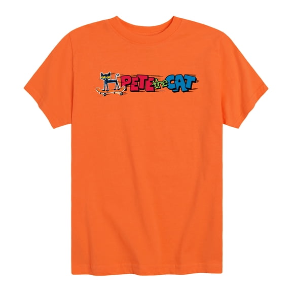 Pete the Cat - Ptc Skateboard - Youth Boys Short Sleeve Graphic T-Shirt