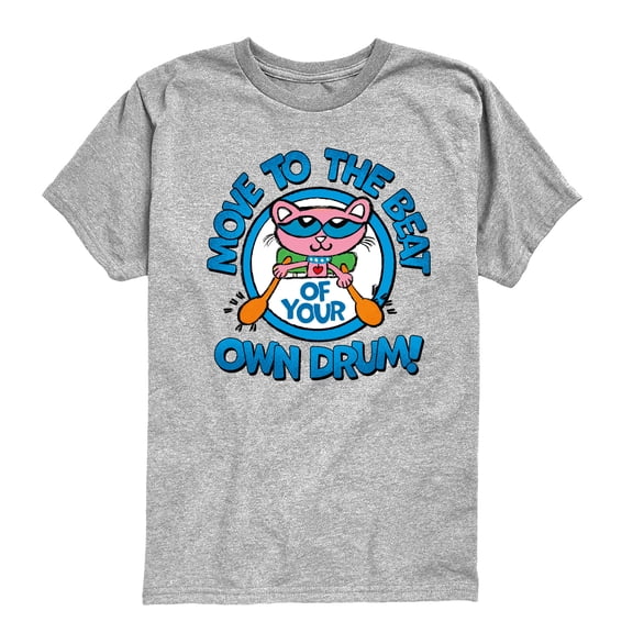 Pete the Cat - Ptc Your Own Drum - Youth Boys Short Sleeve Graphic T-Shirt