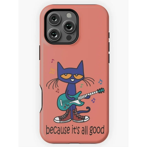 Pete the Cat Singing a Song, Cute Groovy Children's Book P237 Phone Case for iPhone 11 12 13 14 15 16 17 Pro Max