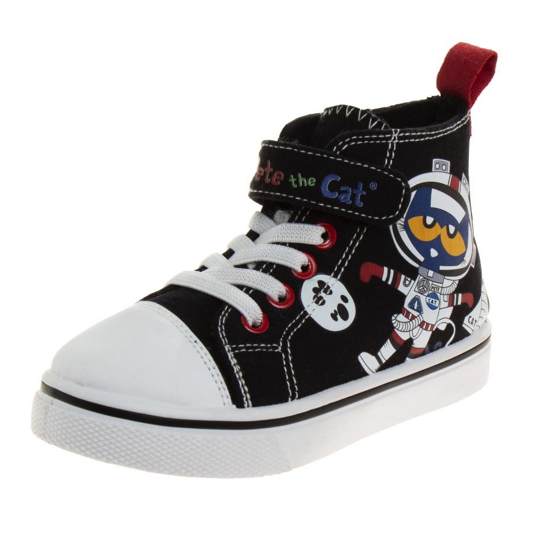 Pete the Cat Sneakers (Toddler) - Black, 8
