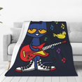 thumbnail image 1 of Pete the Cat Soft Micro Fleece Cozy Throw Blanket Lightweight Fuzzy Flannel Blankets Sofa Decor Gifts, 1 of 9