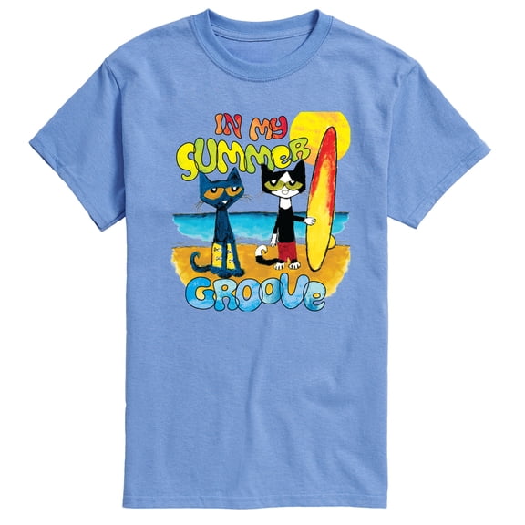 Pete the Cat - Summer Groove - Men's Short Sleeve Graphic T-Shirt