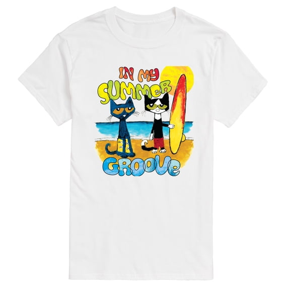 Pete the Cat - Summer Groove - Men's Short Sleeve Graphic T-Shirt
