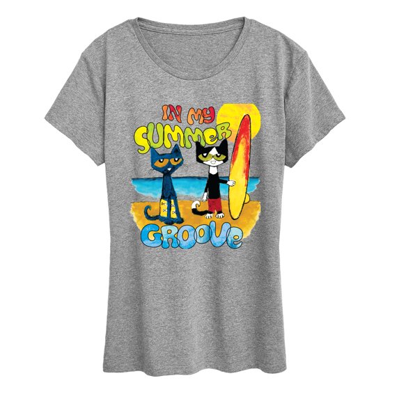 Pete the Cat - Summer Groove - Women's Short Sleeve Graphic T-Shirt