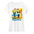 thumbnail image 1 of Pete the Cat - Summer Groove - Women's Short Sleeve Graphic T-Shirt, 1 of 5