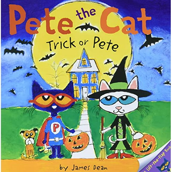 Pre-Owned Pete the Cat: Trick or Pete: A Halloween Lift-The-Flap Book for Kids (Paperback) 006219870X 9780062198709