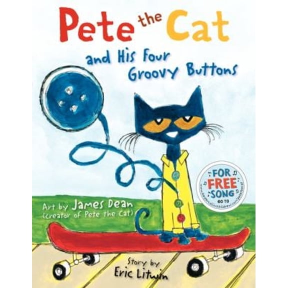 Pre-Owned Pete the Cat and His Four Groovy Buttons (Library Binding) 0062110594 9780062110596