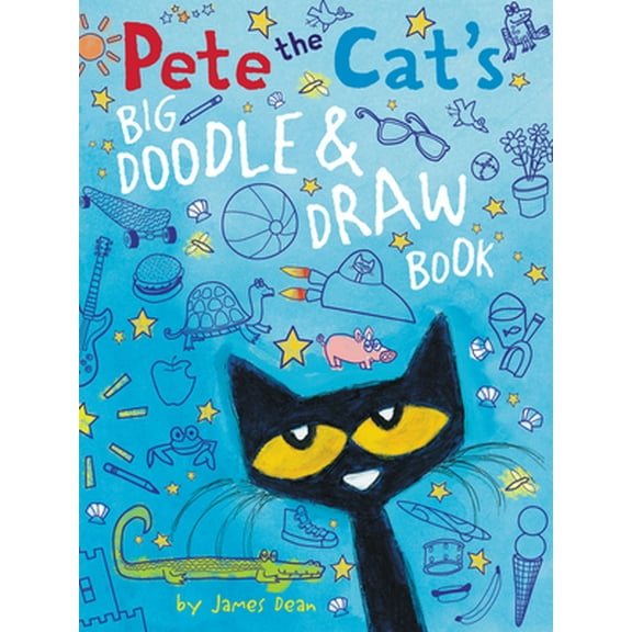 Pre-Owned Pete the Cat's Big Doodle & Draw Book (Paperback) 0062304429 9780062304421