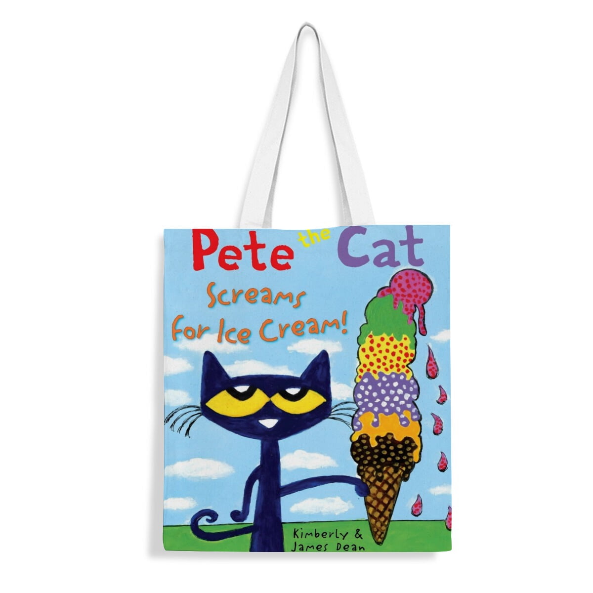 Dlzdn Cat Tote Bag - Aesthetic Funny Cat Design, 14x16 Inch Reusable Cotton Shopping & Beach Bag - Cute Gift For Women