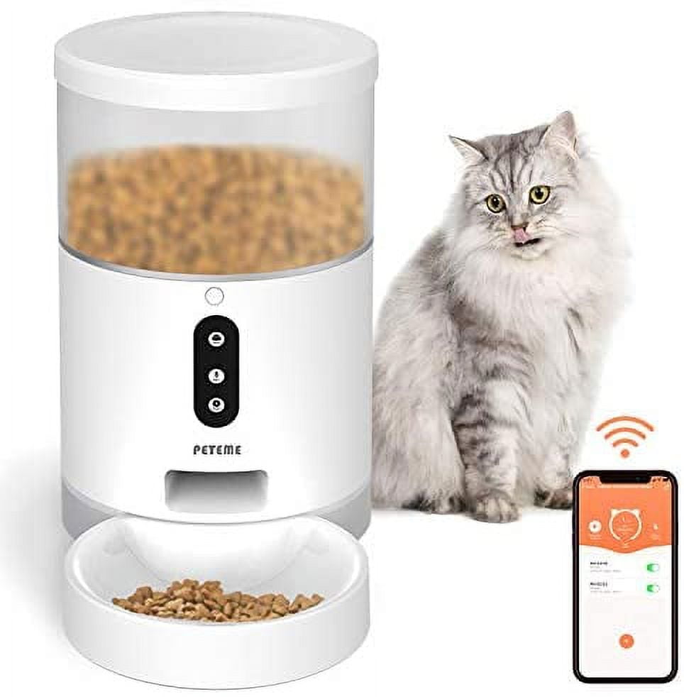 Peteme Automatic Smart Pet Feeder for Cats, Dogs & Small Pets, Portion