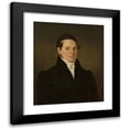 thumbnail image 1 of Peter Berggren 12x14 Black Modern Framed Museum Art Print Titled - Portrait of Carl Johann Lorentz (1830), 1 of 5