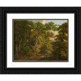 thumbnail image 1 of Peter Birmann 24x19 Black Ornate Framed Double Matted Museum Art Print Titled: Farmer with Cattle in the Hard Near Basel (1813), 1 of 5