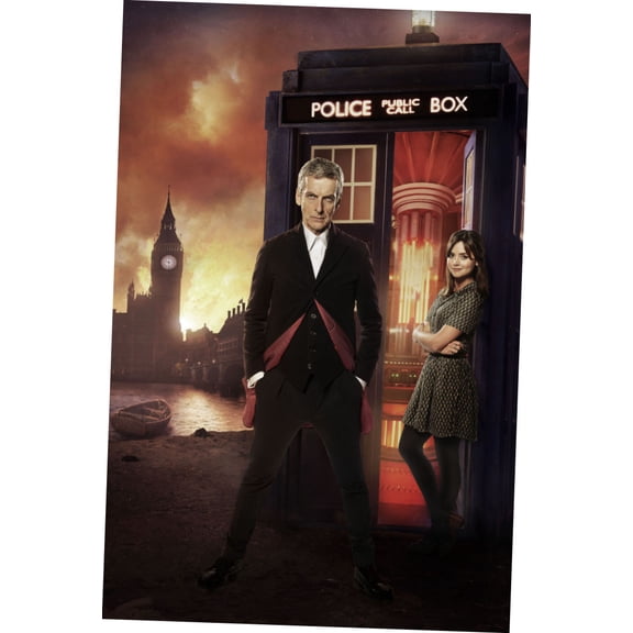 Peter Capaldi Doctor Who Poster 27Inx40In for any room 27x40 Multi-Color Square Adults Poster Time