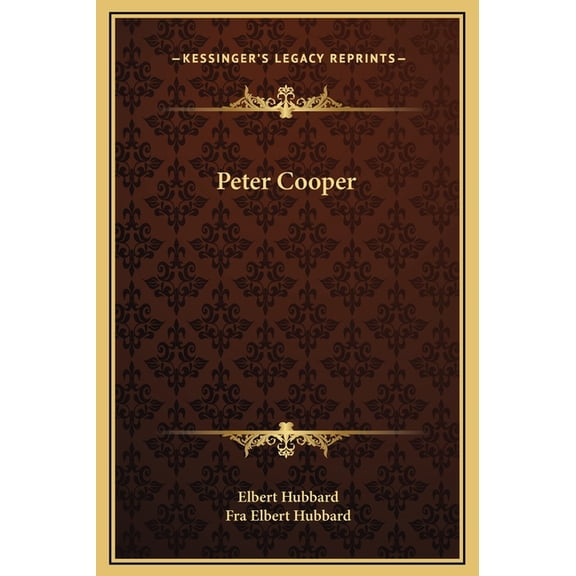 Peter Cooper Hardcover