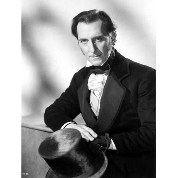 Peter Cushing with a top hat Photo Print (8 x 10)