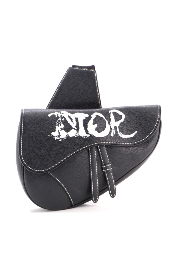 Pre-Owned Peter Doig Saddle Bag Printed Leather Medium By Rebag