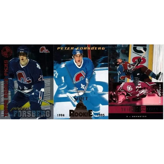 Peter Forsberg 1994-95 Select 1995 Stadium Club Members Only 1999-00 Upper Deck Powerdeck
