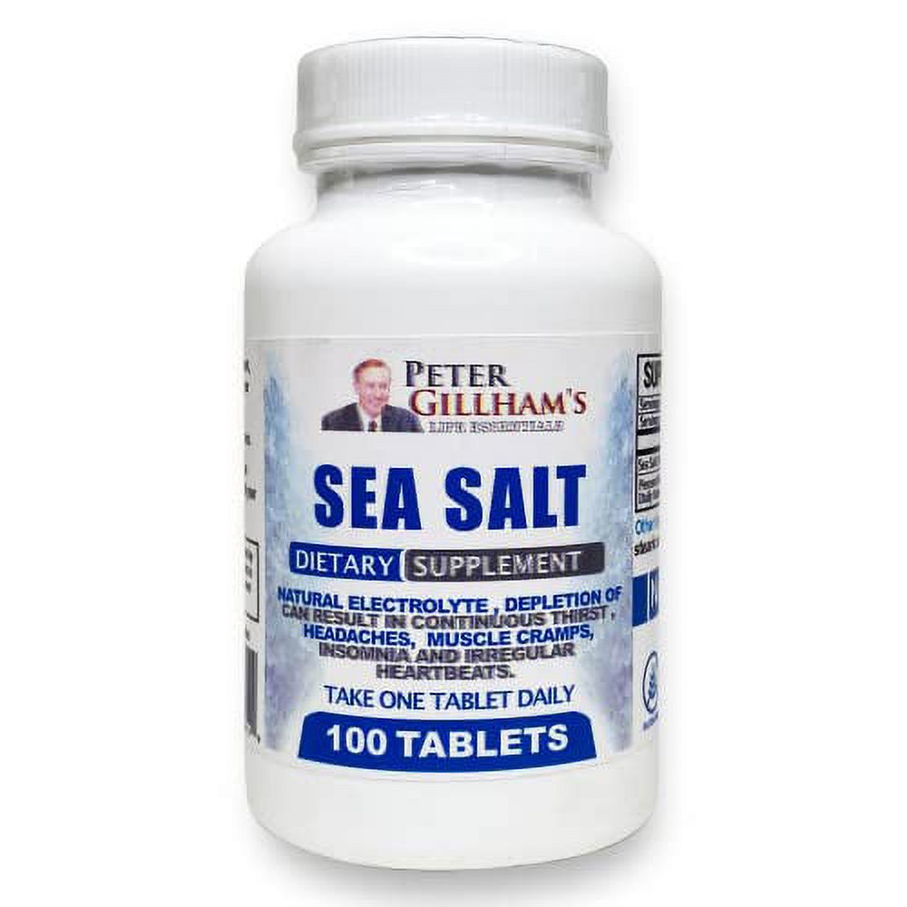 Peter Gillham's Sea Salt, Sodium Chloride 450mg, Essential Electrolyte