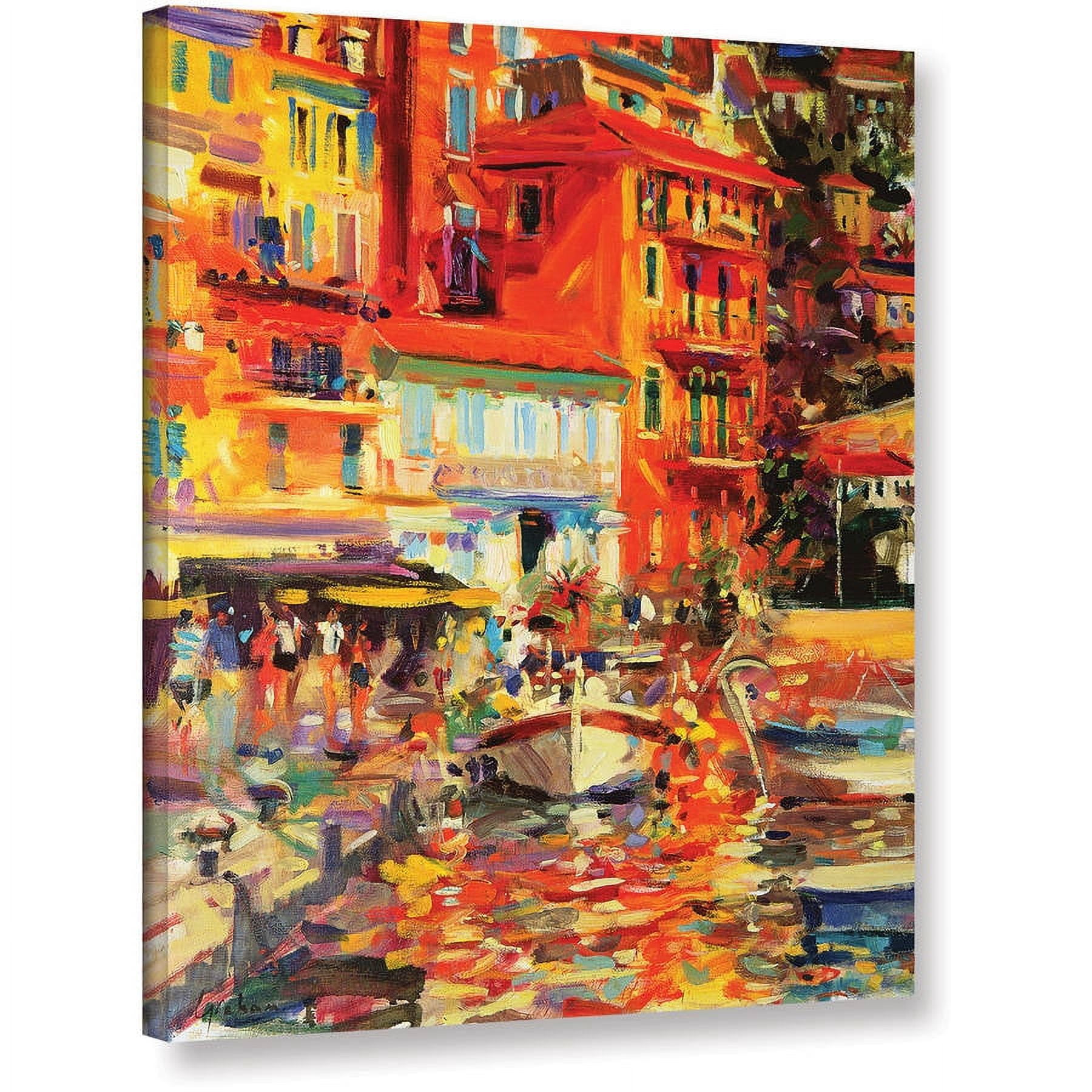 Peter Graham "Reflections, Villefranche" Gallery-Wrapped Canvas